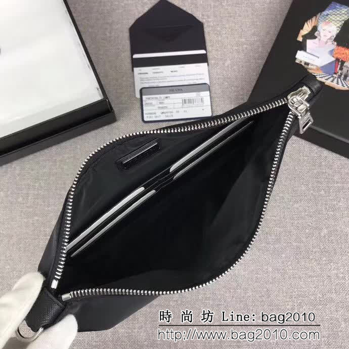 PRADA普拉達 專櫃同步 最新款式 限量版 時尚男士手包 2NH006 DD1249
